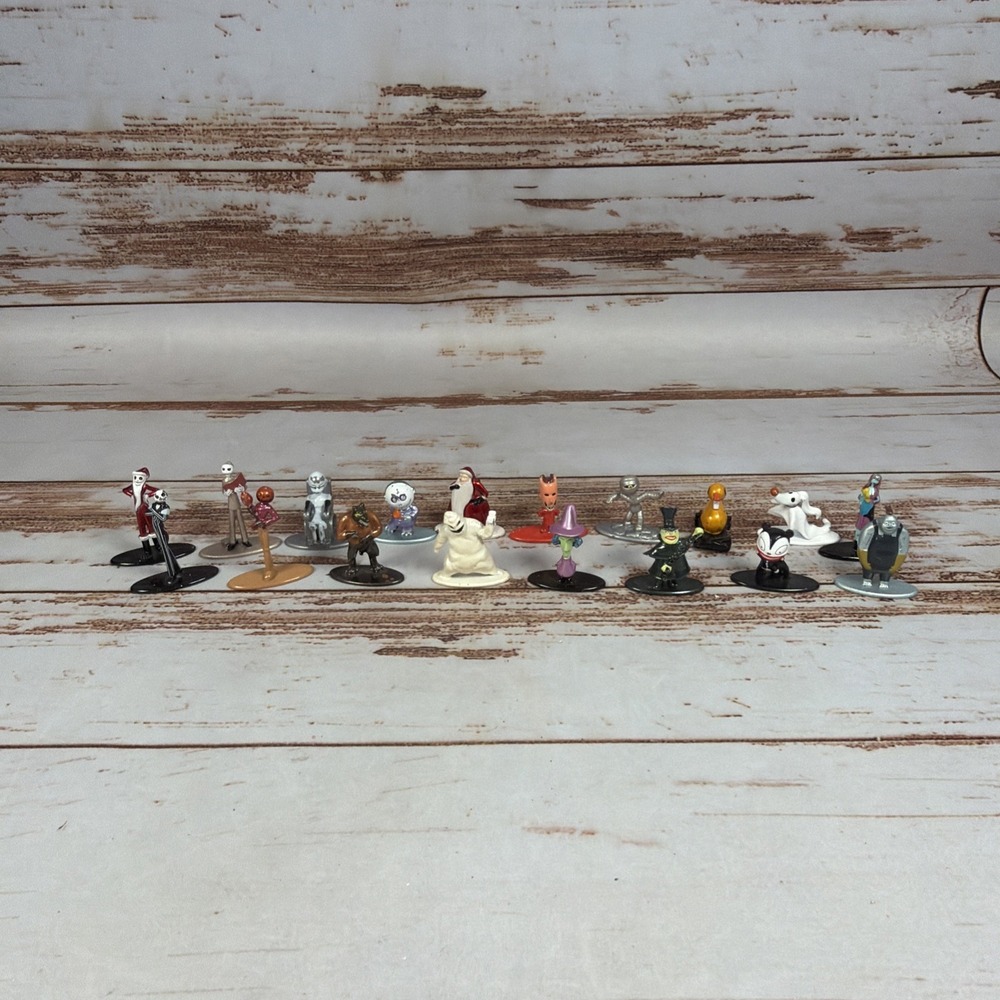 Disney Nightmare Before Christmas Nano Metalfigs Die-Cast Figures Full Set